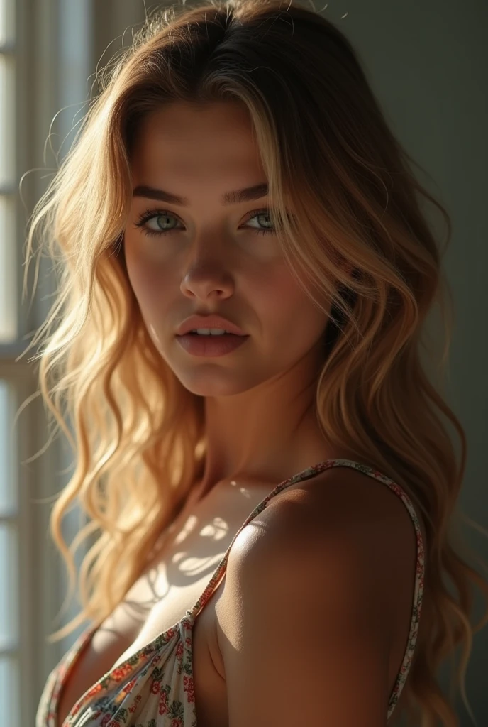 melancholy lighting, quiet, calm, brightness, masterpiece, best quality, 1girl, (JinxLol:1.2), (ultra photorealistic:1.3), (masterpiece:1.4), best quality, ((realistic)), high quality, ultra detailed, ((Real image)), ((realistic skin)), ((realistic face)),(illustration:1.05), (beautiful:1.05), (beautiful detailed eyes:1.05), (cinematic light:1.1), Full body, precise proportions, 18-year-old girl, skinny model lying on the grass, surrounding garden, tree shadow, GINGER BLONDIE hair fluttering in the wind, RED DRESS, long legs, feet slightly open, buttocks, blush, shyness, collarbone, abdominals, double weave, beautiful and delicate face, fair skin, real skin, (face detail), pores, super high resolution, 8k, parameters Best quality, masterpiece, super high resolution, (Realistic 2.0), More details, detailed skin, wide smile, white teeth, voluminous GINGER BLONDIE hair, perfect and well designed eyes, girlfriend, beautiful, beautiful, flowers, studio lighting