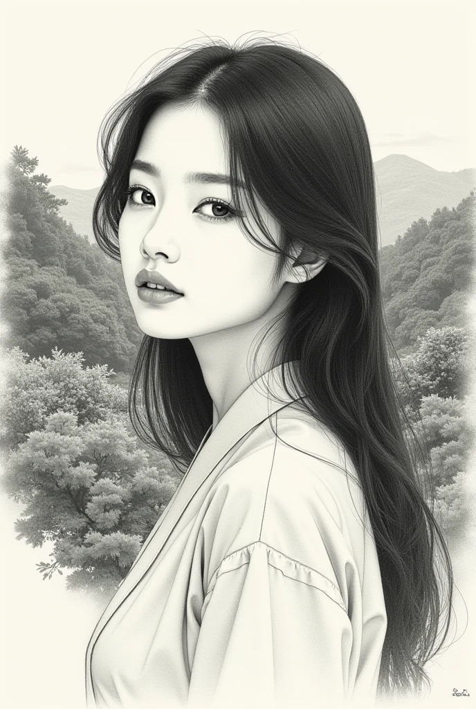 Animated Girl, drawing