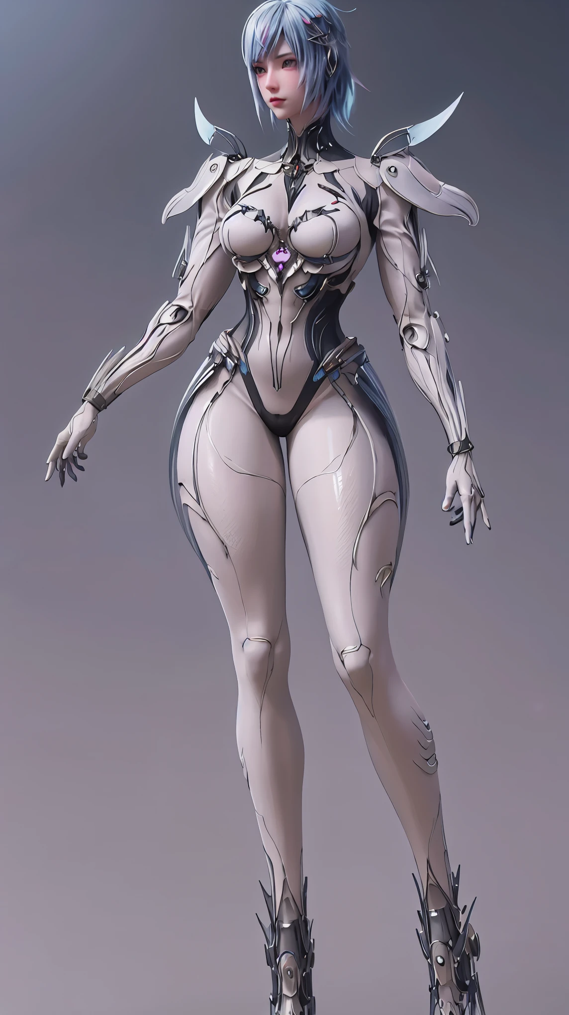 1 girl, thin body, dynamic poses, (neat medium breasts:1.2), ultra detailed, (facing the viewer:1.2), (bright sunny day:1.2), (Intricate body parts:1.3),(Best quality:1.2), (Ultra high resolution:1.1), carefully drawn hands, very detailed face and eyes, (short dark blue hair:1.3), Short trot, (huge ahoge:1.3), (glasses:1.3), (big yellow eyes:1.2), (sexy gynoid girl:1.2), (partially naked:1.2), full body shot, standing, Foreground, (Futuristic Library), bookshelfs, books, blurred background, (Transparent skin:1.2), inner skin glow, mechanical parts of the robot are visible through the skin, doll joints, reffofront