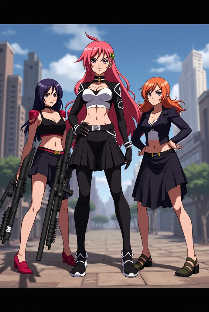 masterpiece,Highest quality:1.2,8K,High resolution,Very detailed:1.3,Perfect Anatomy,((Yoruichi),(makima (chainsaw man)),(Haruno sakura),(3 girls and all their pussies)),whole body,naked,Beautiful Skin,slim,(Pussy juice:2),Very detailed顔と肌の質感, Beautiful Eyes,Large erect nipples,Sticking out tongue,White of the eyes,tears,saliva,Big erect clitoris,Please open your mouth wide,(Wet body),Squirting,((Spreading pussy with fingers),(pubic hair:2))