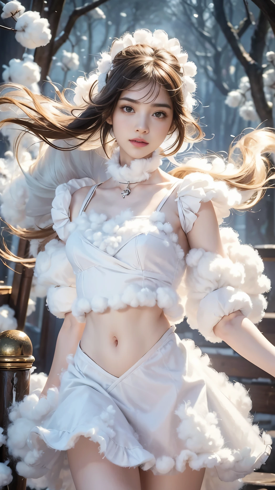 ((NSFW:-0.9, (nipple:-0.9), Acutance:0.85, White and Red, Mystic sight, (many Dazzling flush lights with lens flares) and lens Ghost, Luminous Particles, many colorful Lights )) . best quality, (masterpiece:1.3, realistic, photorealistic, ((analog photo:1.37)), ultra detailed:1.3) . (Amazing KAWAII Idols Walking on stage), ((Extremely detailed (KAWAII face variations)) with joyful expressions), { oiled ivory skin | Overflowing Biomechanical HUGE and HEAVY boob | pretty hips | (Exquisitely White dress with back cutouts) | Full of flowers covering girl's body | long hair:-0.8 }, { (Visible naked backs with Overflowing sideboob) | ( Walking on stage with Red highheels, large crowd:1.4) } . (((Ass focus, butt crack))), Whole Body proportions and all limbs are anatomically accurate .