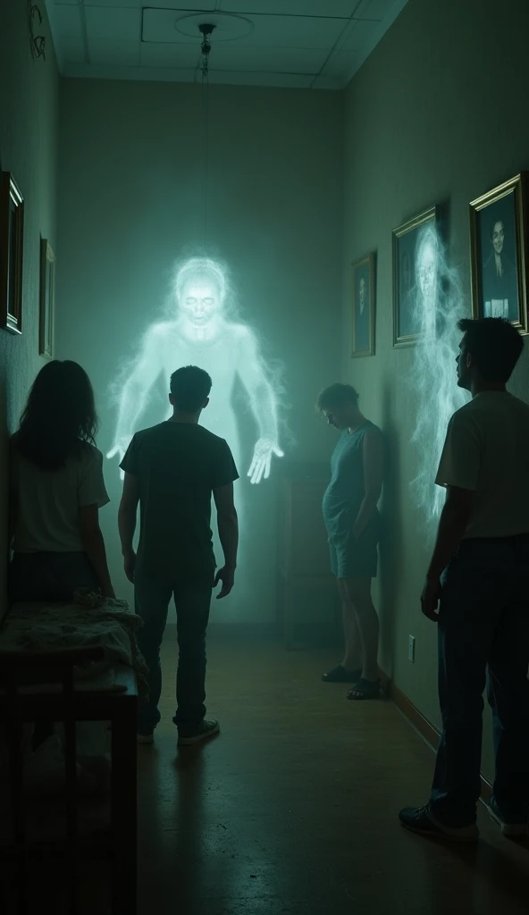Paranormal phenomena struck them, in which ghosts and objects moved suddenly.。