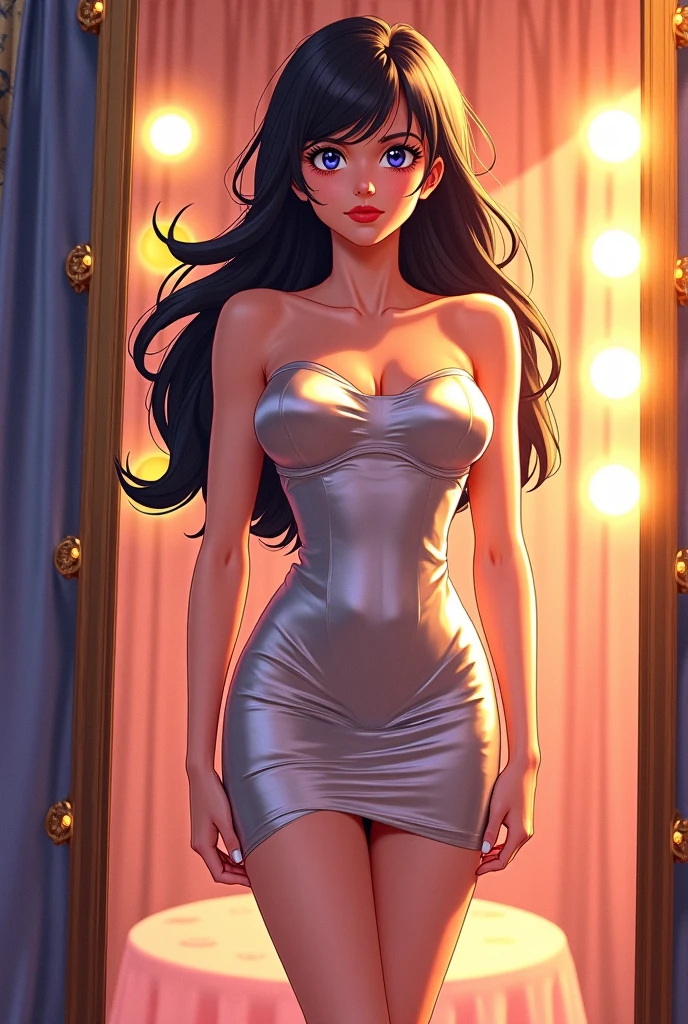Realistic oil paint of Morrigan Aensland, 1woman, solo, redhead, long hair, smiling, beautiful, freckles, beautiful body, white dress, grey and black background, graffiti texture background, natural lighting, detailed skin Textures, intricate, detailed face, hyperrealistic, realistic light and shadows , (((cinematic lighting))) ((())).