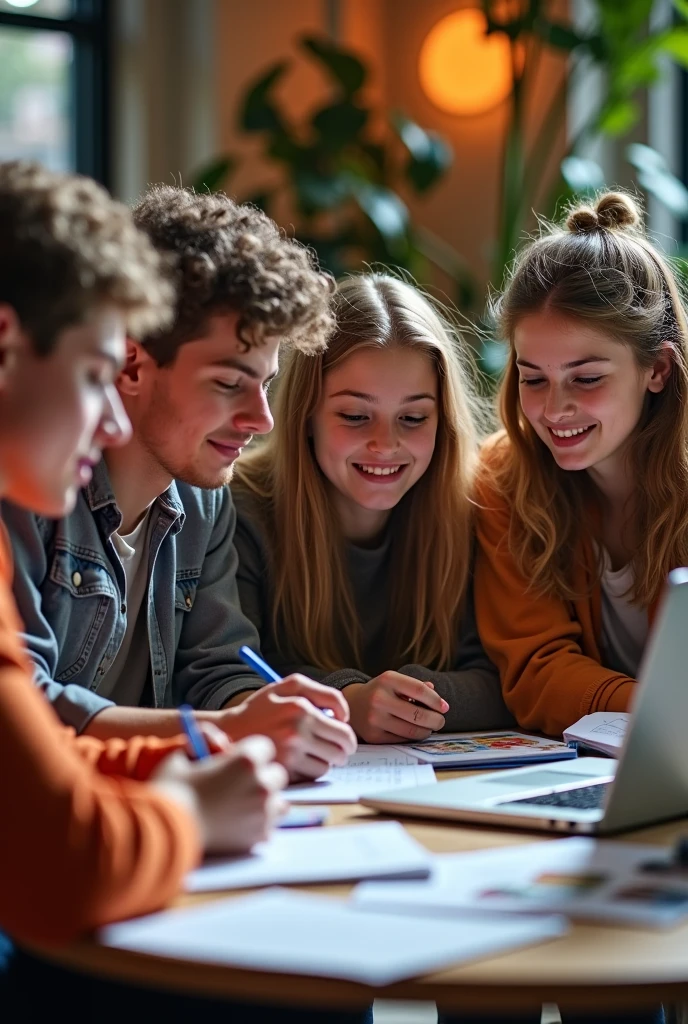 Partnership firm related photo between two boy and one girl