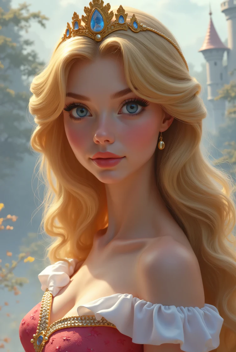 Draw a picture of Princess Odette, do filme The Princess Swan 1994, with the 2D stroke.
