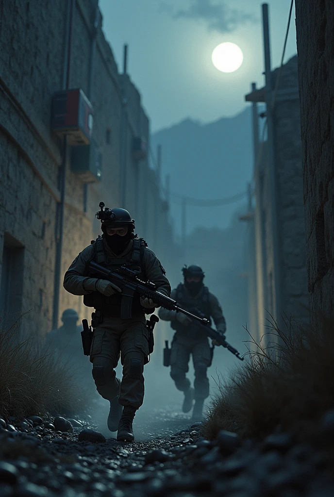 U.s navy seal storming the compound of Osama bin laden