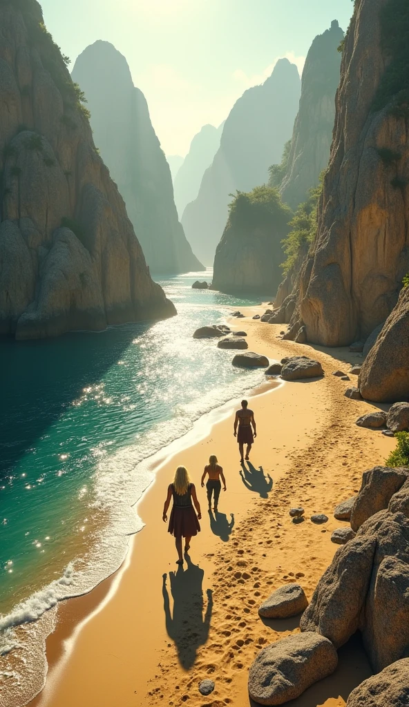 Big Duner on the beach in Greece with hot chicks