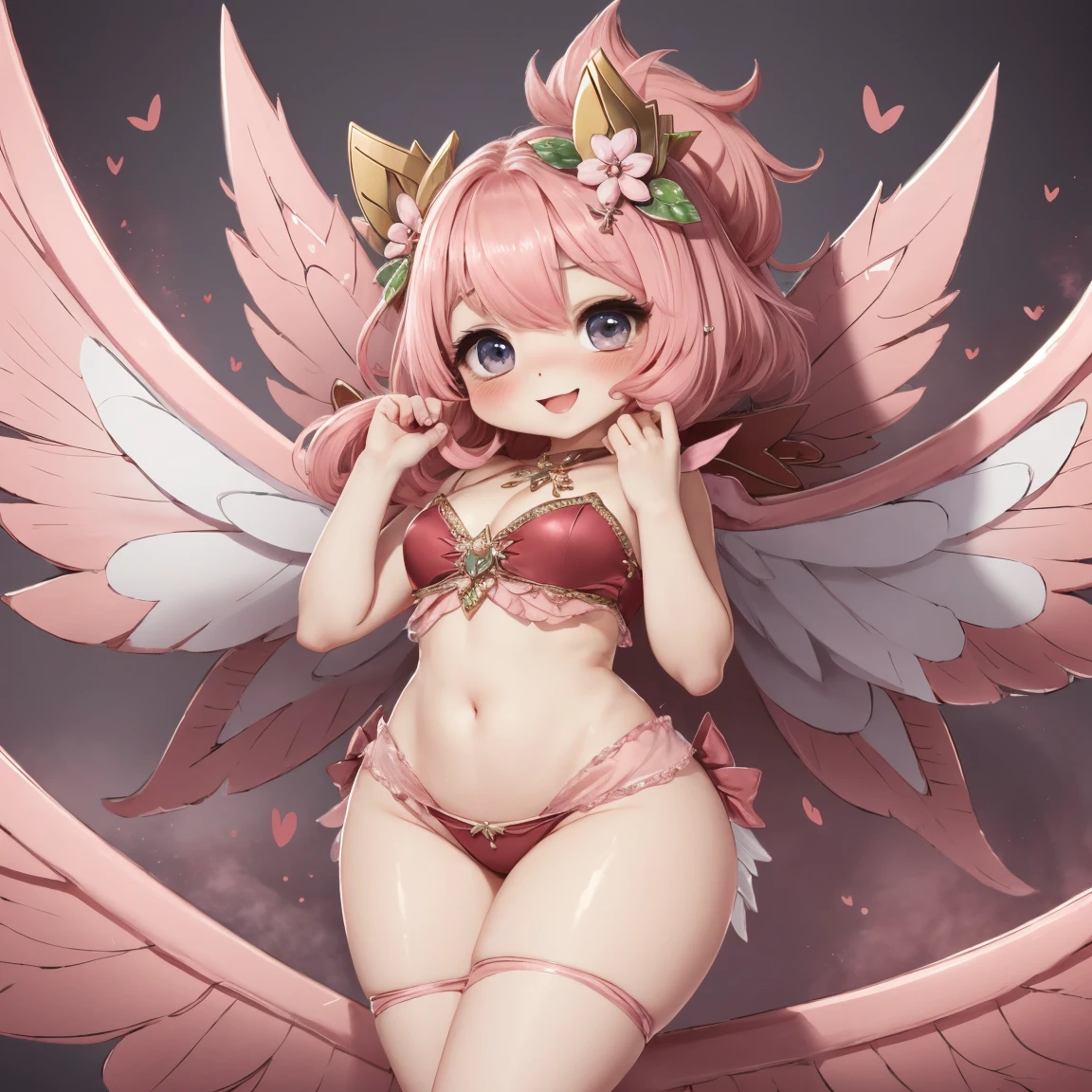 (Extremely detailed CG unity 8k wallpaper,tmasterpiece,very best quality,ultra detali,Complicated details),(Extremely refined and beautiful),1girl huge large breasts,Keqing,Keqing_base_Uniform,2D,Two-dimensional,Pink hair,Lone ear,Foxtail,hugetits,Pregnant belly,shrine maiden clothe,Showing the belly,Eyes on love,ssmile,Royal sister,hugetits