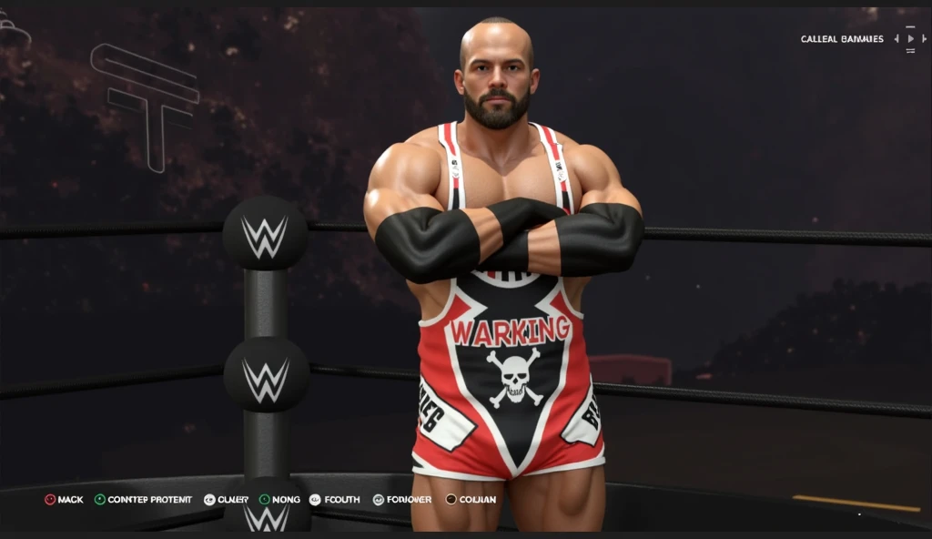 ((masterpiece, best quality)),bald white man older face with a grey beard hairy chest and a leather wrestling outfit, mma southpaw stance, thick beard highly detailed, robust stocky body, as a character in tekken, big beard, super realistic gritty, posing ready for a fight, manly monster tough guy, knee pads, mma gloves muscular character, highly detailed character, beefy, full human hairy body, gigachad muscular, photo realistic, intricate details