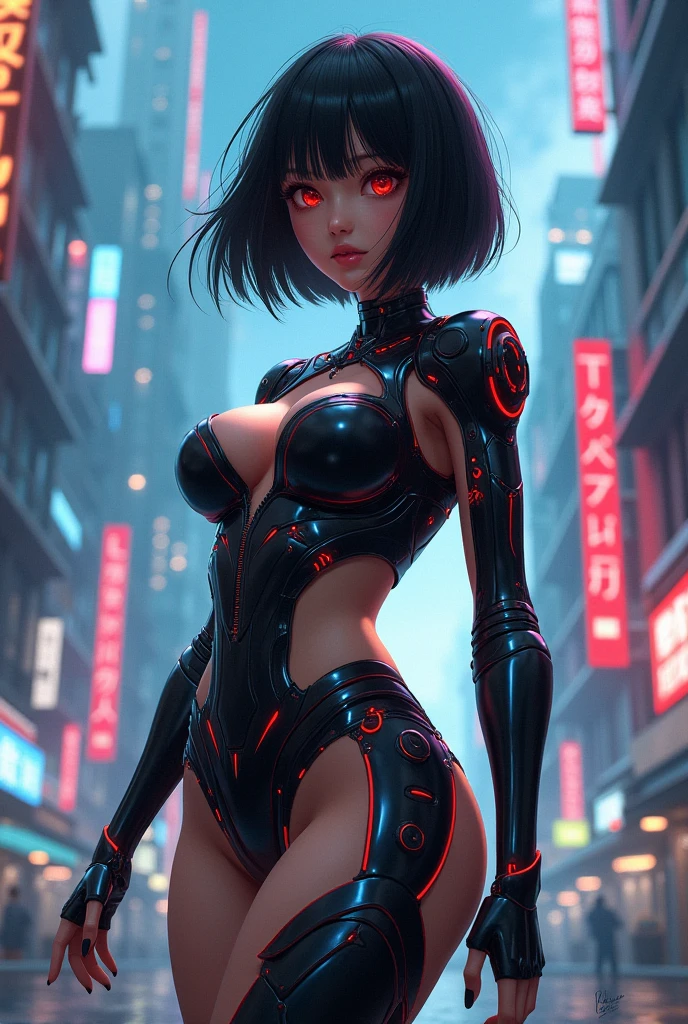 girl spacepunk,(((1girl))),((cute and beautiful afro haired girl)),((((black race)))),
(large breasts:1.4),saggy breasts,((((black afro hair:1.35,((afro hair:1.35)),afrohair,afro:1.35,dark hair,black hair,)))),medium hair, red:1.5,((heterochromia, (yellow and red eyes))),intricate eyes,beautiful detailed eyes,symmetrical eyes,((fat)),((((tan,dark skin,black skin:1.35,dark-skinned_female,dark skin:1.3,ebony skin,lustrous skin:1.5,bright skin: 1.5,shiny skin,very shiny skin,shiny body,illuminated skin,wet legs)))),(spider lower abdomen,narrow waist,wide hip,athletic body,inflated legs),(((detailed face))),
cute,slutty,sensual,seductive look,seductive,erotic,enchanting,((nsfw)),
zettai ryouiki,revealing clothing,show skin,(wearing a mechanical space body armor:1.3,micro armor bikini,bare legs,an armored arm),(((wet clothes,intricate outfit,intricate clothes))),
(dynamic pose:1.0),solo focus,embarrassed,(centered,scale to fit dimensions,Rule of thirds),
cyberpunk city by the ocean at night, with bright neon signs and dark stormy clouds and puddles, scenery:1.25,
artistic photography,(photography taken by sldr),highres, sharp focus, (ultra detailed, extremely detailed), (photorealistic artwork:1.37),(extremely detailed CG unity 8k wallpaper),((synthwave background theme)),(((vibrant colors))),(intricate background),(masterpiece),(best quality),