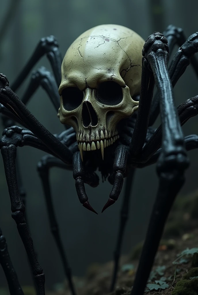 Spider with a skull body