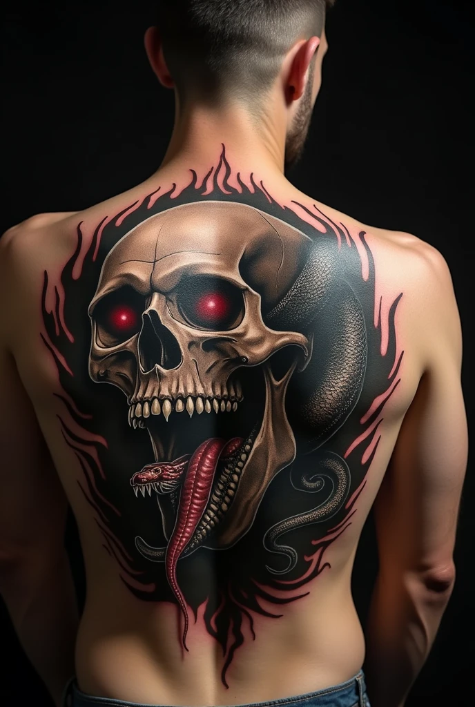Tattooed white man with tattoos on his arms and chest and abdomen also tattooed, muscular black hair in a military social cut blue eyes, wearing a black skull cloth mask on his face. He is wearing jeans with a bare chest ( put a scorpion tattoo on his abdomen full body tattooed