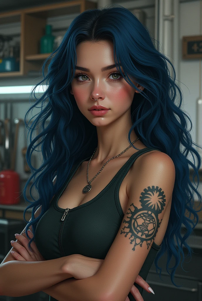 tatoué,très beaux gros seins、Costume d’affaires, décolleté, seins nue, De nombreux tatouages sur les bras et le cou)、 (Tard dans la nuit en Australie', lumières aux chandelles uniquement,très détaillé, une belle femme, Elley Shining,Visage déprimé, Cheveux bleus, ondulés, yeux bleus, haute résolution, chef-d'œuvre, la plus haute qualité, détails complexes, très détaillé, concentration claire, peau délicate, Pratique skin texture, texture, Yeux délicats, professionnel, 16k, visage triste,désespoir、 tourné avec Canon, 85mm, Peu profond et profond, couleur de vision kodak, exactement, très détaillé, photographier, photographierPratique, Pratique, Post-traitement, détails maximum, rugosité, vrai vie, photoréalisme, photographiergraphy, 16k Ultra HD, photographiergraphy