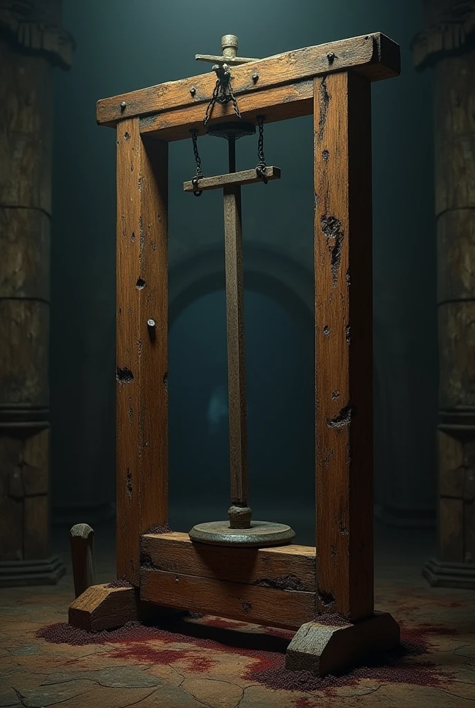 an old man,beard,blond hair, Long Hair,muscle,anger, loincloth, In a cage, slave, Chained, good looking, Facial blemishes, Squeeze the face, Red eyes, Two hands, Tattoo on the forehead, many chains, Chained on neck