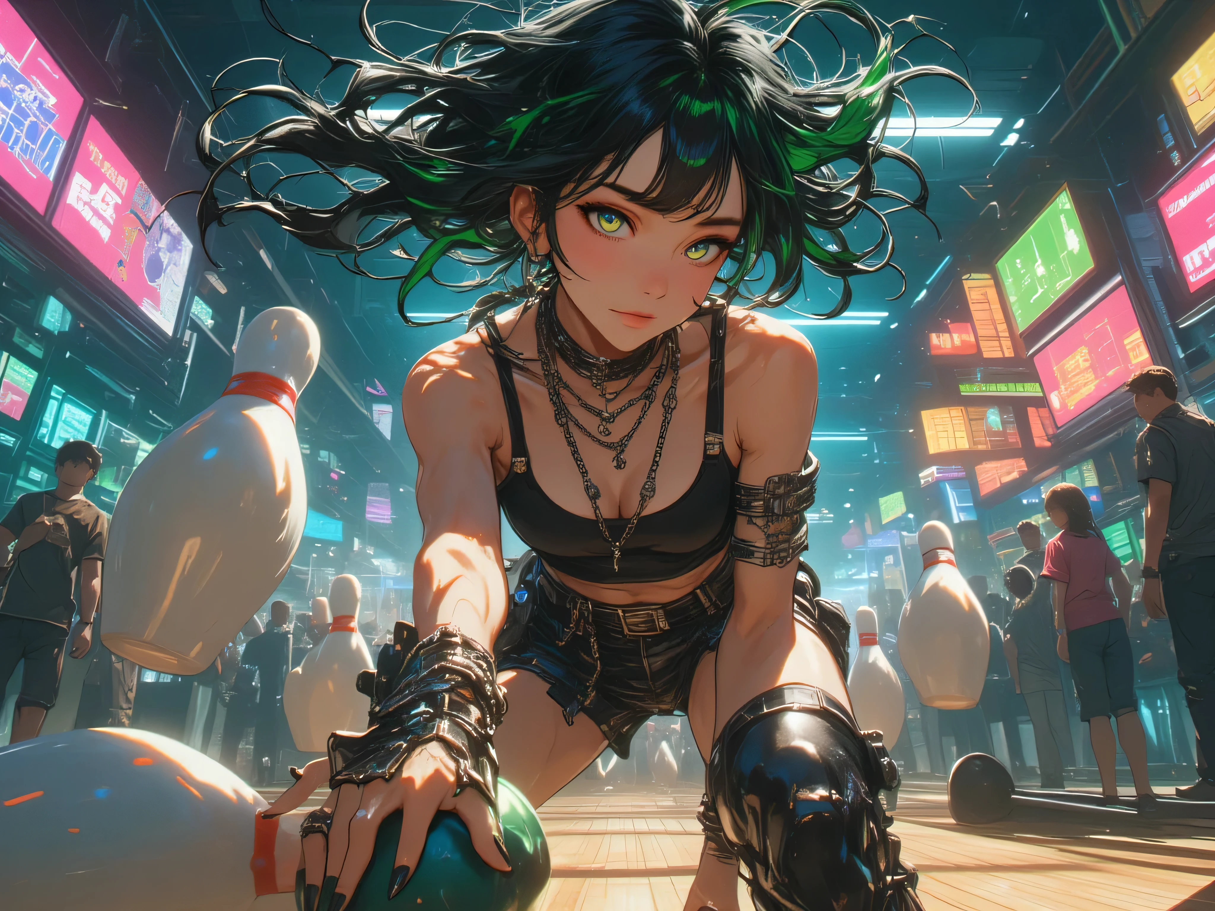 a beautiful girl, rainbow color, , with cute face and long hair, cyberpunk city, city, very detailed, Ethereal Cyberverse, Extreme abs a beautiful girl, rainbow color, cat ears, planets, , with cute face and long hair, cyberpunk city, mega robots, high technology, city, very detailed, Ethereal Cyberverse, Extreme abs, Cybernetic Frequential Fusion, two beautiful skinny elf girls, rainbow color, neon grean and teal haircolor, space buns, cute face, giant green and black octopus tentacles touching the girls, extreme abs, cute face, rainbow colors, city, cityscape, ancient ruins, beautiful girls, cute face, desert, cute face, long neon colored hair, cat ears, extreme abs, rainbow colors, laboratory, desert oasis, cute face, water, detailed scene, futuristic style, rainbow colors, neon green detailes, in a e-girl room with a lot of stuff on the walls, neon blue extremely long hair, cute face, extreme abs, very skinny, futuristic style, computer, cute face, cluttered room, art paintings, neon signs, window, drow elf, extreme abs,