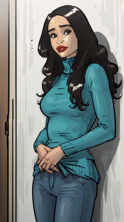 big breastes,, infidelity, wife, Milf, Coiling hair, naughty face, Breathe steam, Flushed, Excited, ((Condom belt)), opens the door slightly after a night of passion, holding the door, very sweaty, ((legs hidden behind the door)), Bedroom in the background, Emphasis on the upper body, full lips, expressive eyes, slutty underwear, Cowboy shot, Balanced outdoor lighting, A detailed eye, Nico Robin has huge tits, Nico Robin with a huge ass, Nico Robin