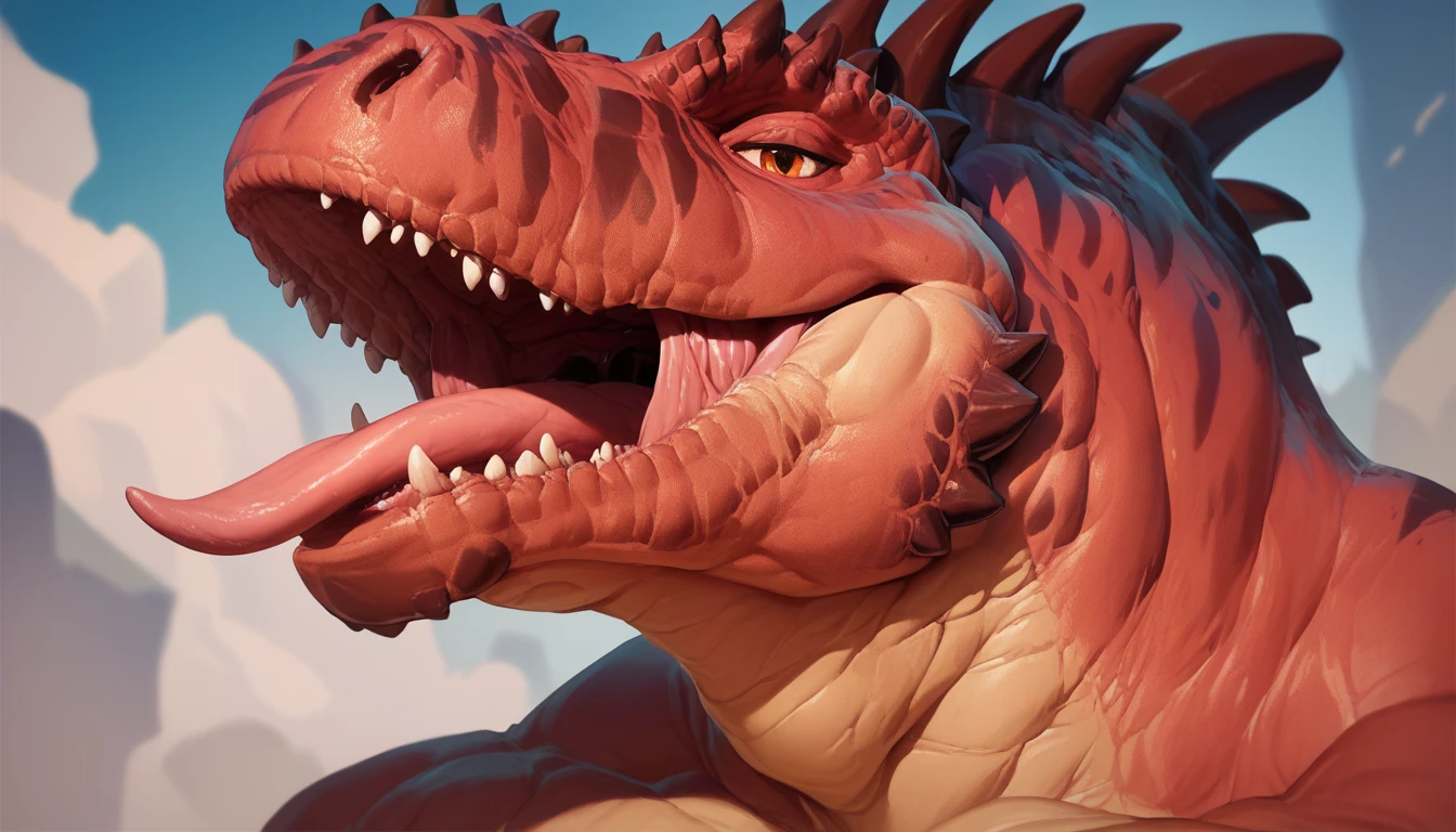 red dinosaur