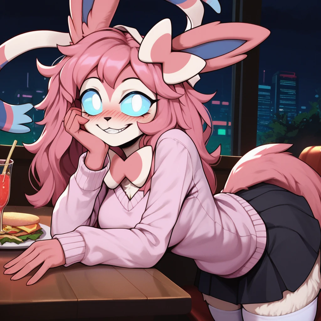 Unicorn stripper bikini snorting cocaine at the table stoned eye red