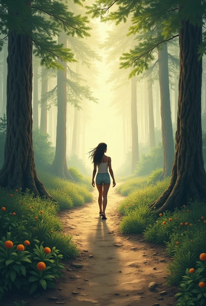 A naked woman