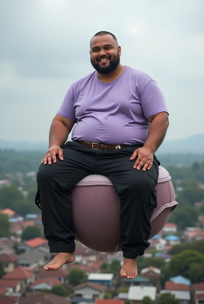 Un hombre africano calvo cacheton gigante, (obeso), (barrigon), serio, 50 years old grumpy with 35 meters tall bodyguard with a huge round shaped belly with a full heavy body, leaning inside an elevator with a huge distended belly sticking out to the side like an expanding balloon, (usando una camisa blanca), (black pants), (gafas de sol) su vientre tiene la forma de parecido a un enorme globo hinchado lleno de agua colgando entre sus rodillas, con sus brazos abiertos