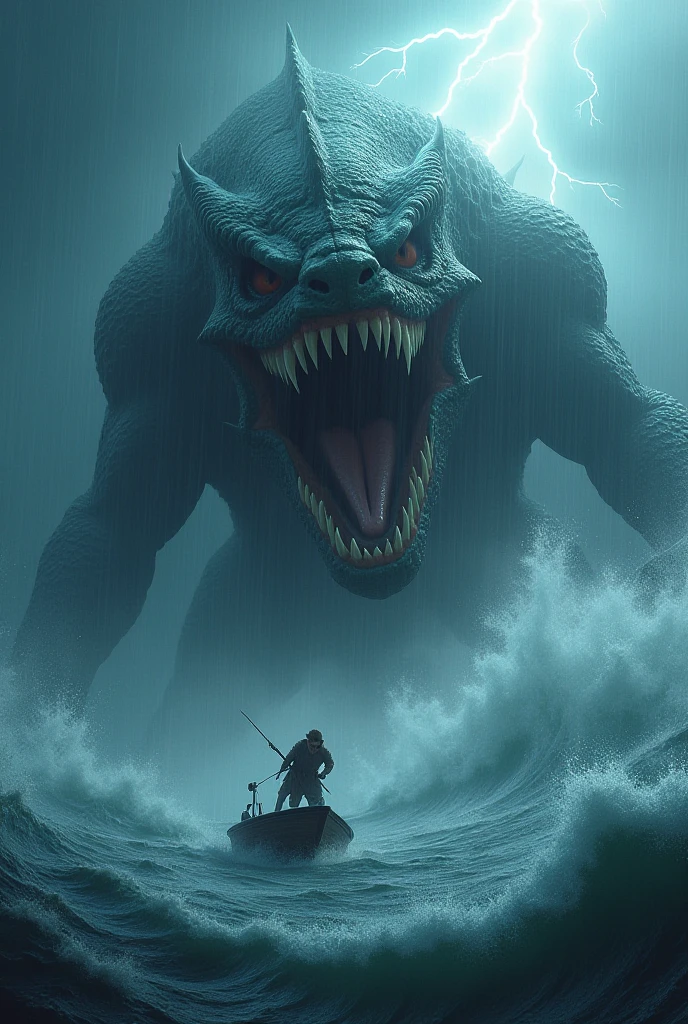 Sea monster appears to attack fishermen