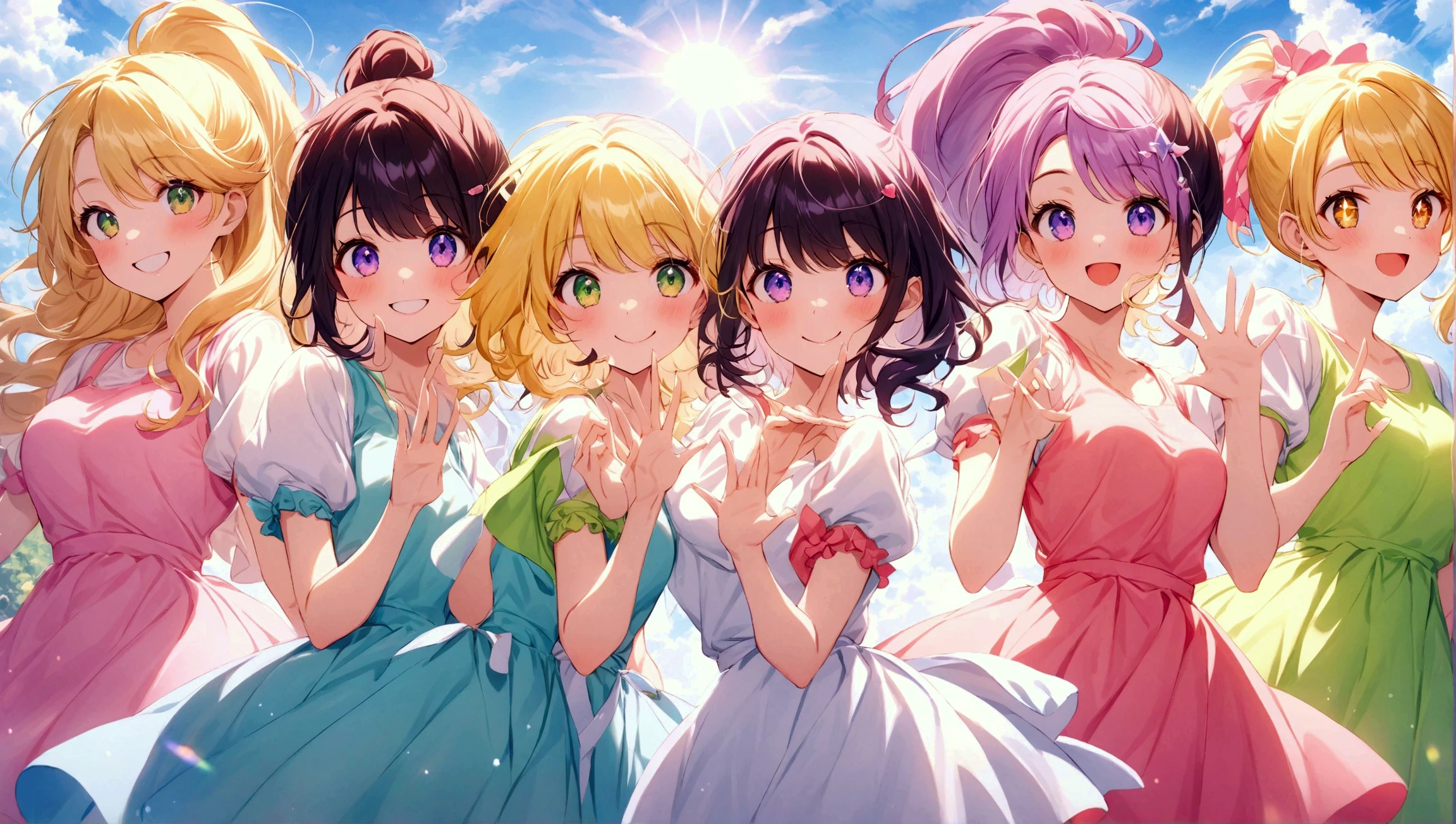 Quintuplets, 4k, masterpiece, ultradetailed
