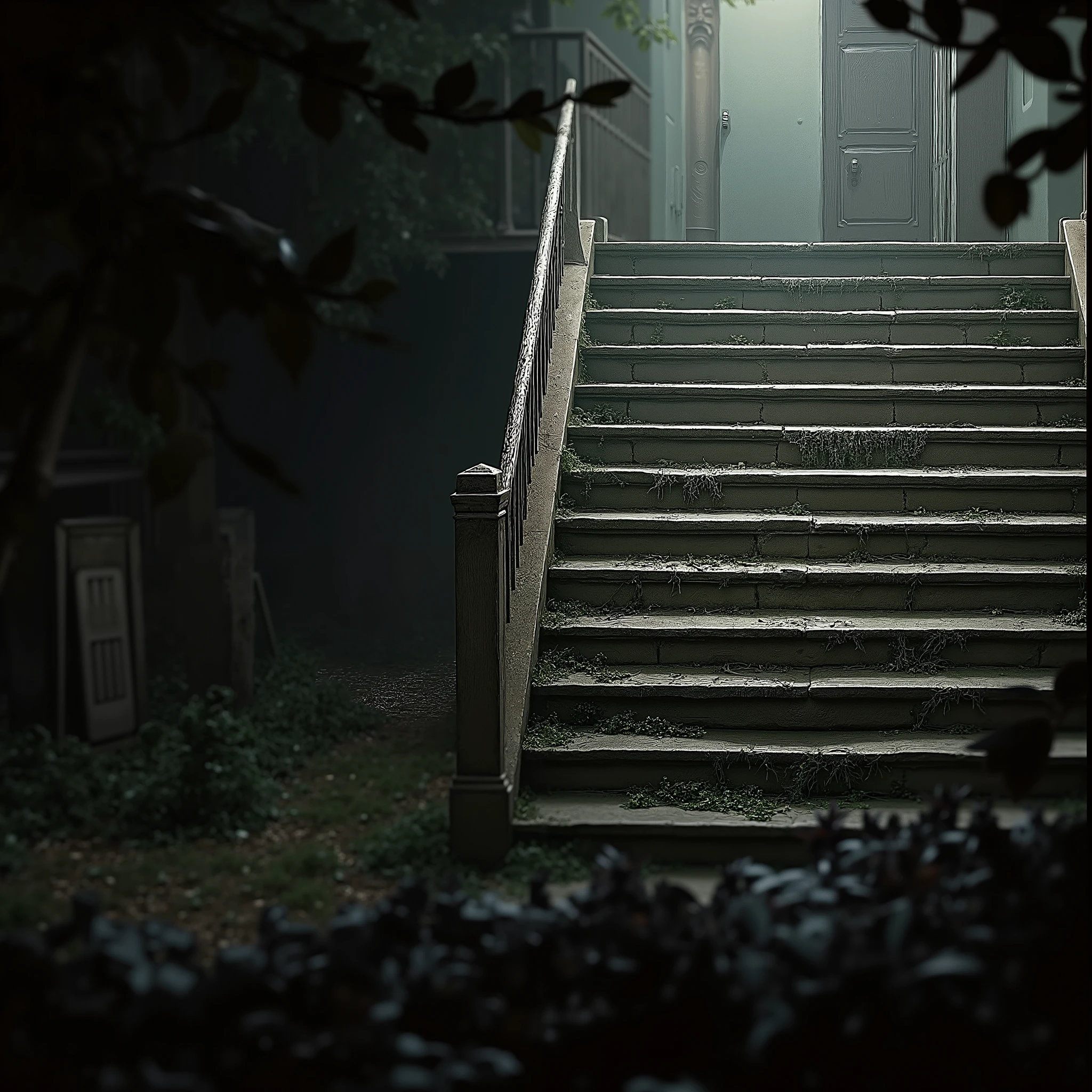 stairs, dark ,background