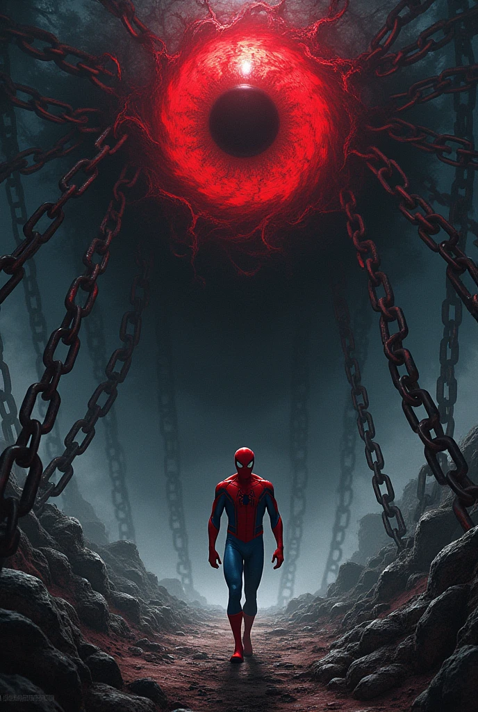 High detail painting in the style of (b3ks1nsk1:1.1) <lora:Beksinski2:0.5> (spiderman:0.8),
(fog, structure, ominous, brown, sky, tombstones, tissue, decaying, backlit, bright, cracked, mysterious figure, crucifix, towering, silhouette, cliffs, orb, pillars, glowing, floating, massive, pathway, walls, gateway, portal, fossils, clamoring, cloak, hooded, monolith, moon:0.6),
8k high definition, highest quality, masterpiece, best quality, 8k, HDR, ultra-detailed, amazing, intricate,
(haze, bones, smoke, corpse, creature:0.8)