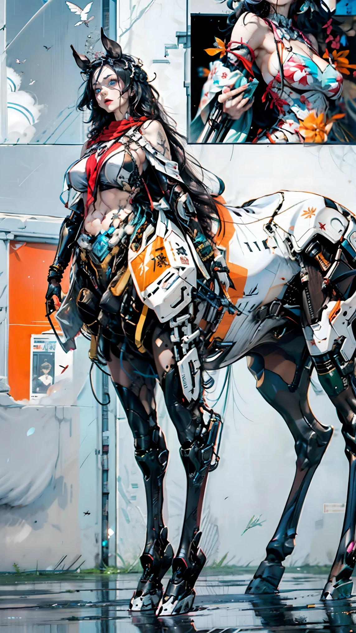 ((Solo)),((Furry)),((e621)),((Furry robotic wolf)),((Wolf robot girl)))，made of metal, (Cyborg: 1.1), ([Tail | Detail Wire]: 1.3), (Complex Detail), HDR, (Complex Detail, Ultra Detail: 1.2), Cinematic Shot, Masterpiece, Best Quality, High Resolution, Vaginal Foreign Object Insertion, Centering,Robot feet，((Mechanical sneakers))， droid，(((((Robotic metal breasts)))))，(robotjoints)，(Robotic footwear)，Cool robot feet,robot leg,(Cyborg footwear)，((Robotic footwear)) ,(((Robotic breasts))),(((full body))),(((Robot full-body sexual suggestion)))