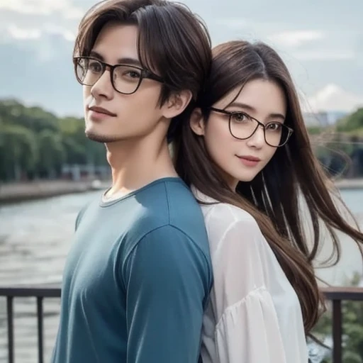 Happy Anniversary Glasses Couple Anime