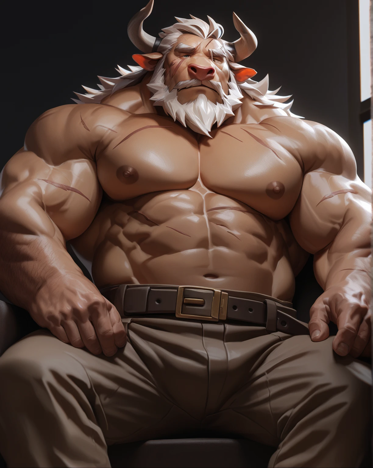 Gandalf, (pose:Full Body Shot), (posing:Full Body Shot), (soft shading), (((4k, hi res, Ray tracing))), ((((extreme detailed sweat drops, glistening, glistening body))), (((five fingers, detailed hands))), ((detailed face, (detailed eyes:1.0), detailed)), by zackarry911, by zaush, (by personalami:0.5), looking at viewer, (((horny and happy,flirting eyes))), (((old and wise))),shirtless, 1boy, (((Highly detailed hair))), standing,(((standing,ashamed))),((( Mustache,body hair, armpit, nude, thick chest hair, beard,puffy nipples, tuft, chest tuft, arm tuft))),(((muscular, dad bod))) ,male focus, white hair, (((naked, nude))), nature, // ((crocodile penis)),(((erect penis, cumming,cumshot))),((crocodile, looking at viewer)),((prehistoric magical cave background, lens blur, lens flare)),