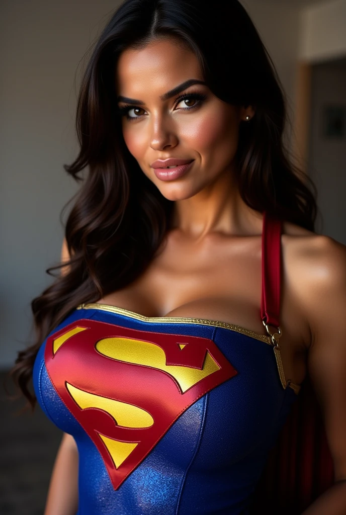 Super women show cleavage ,