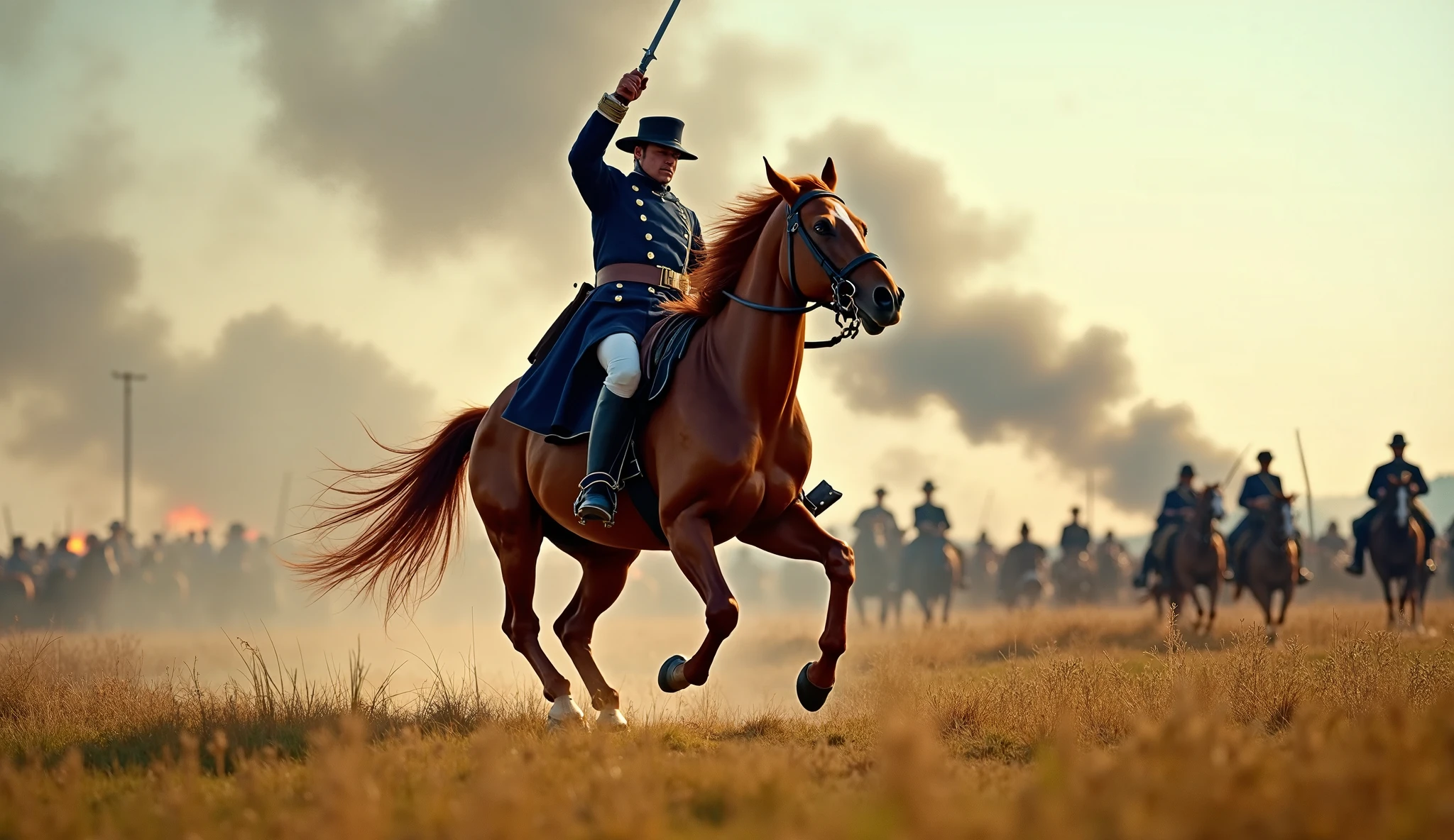 panda soilder on horse