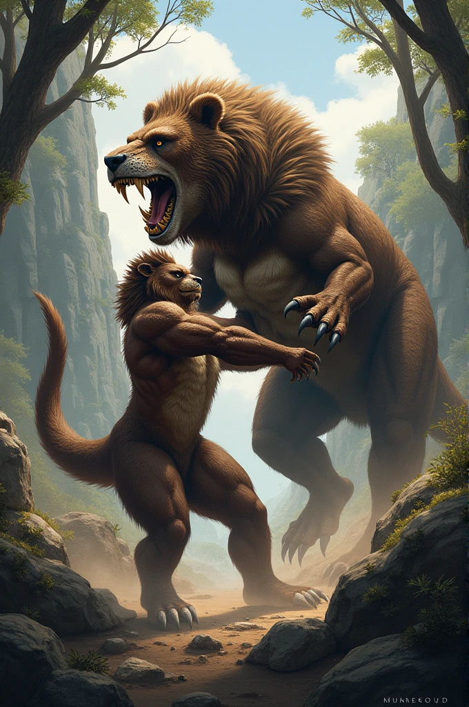 Lion, female, young monkey, anthropomorphic monkey, anal penetration, anal sex, looking pleasured, mouth open, panting, tongue out, (by Taran Fiddler), (by Chunie), (by Darkgem)