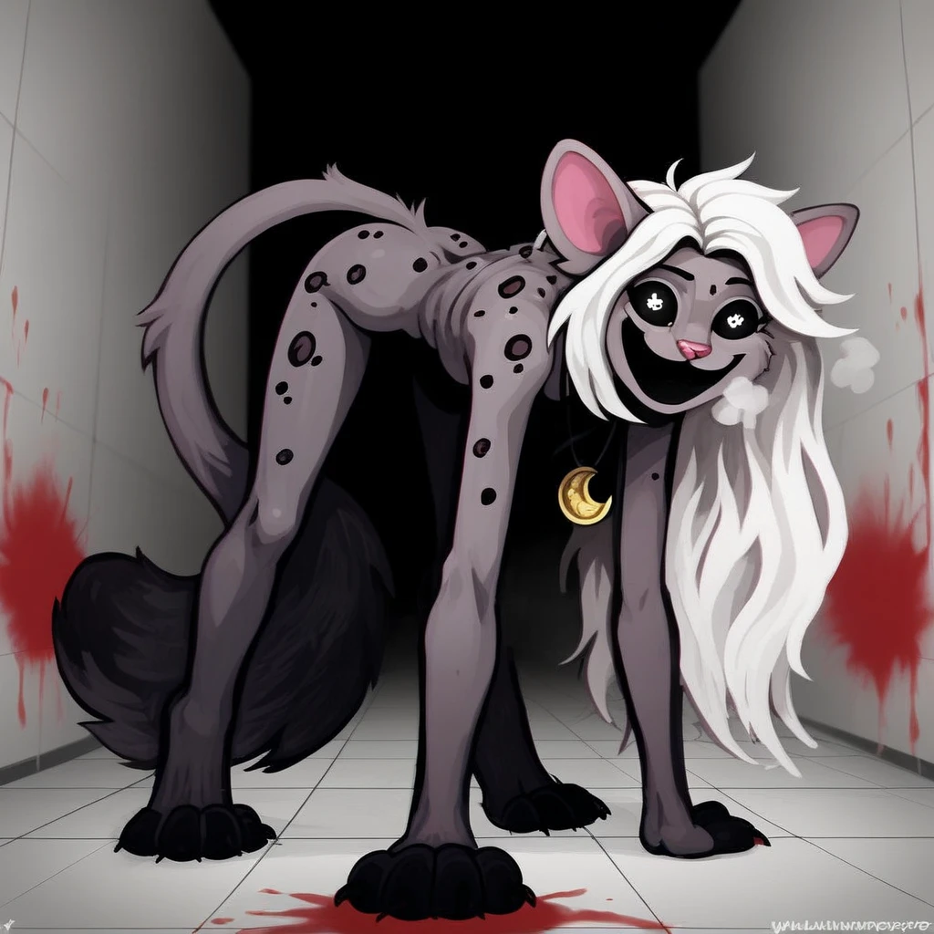 By personalami. forest. Furry cat naked. pluck out an eye. bloody. bleeding. forced inner head insertion. tentacles