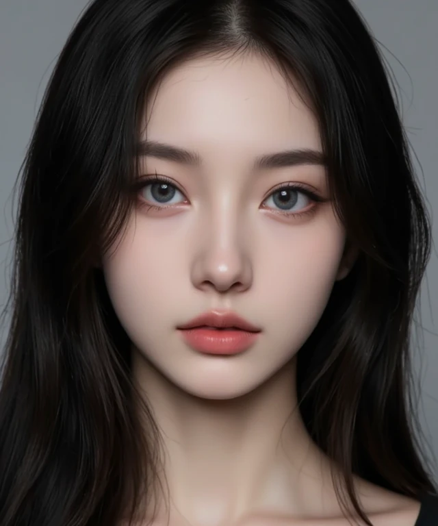 Photo cinematic, detailed facial features, no make up, realistic skin, natural features, Ulzzang girl, Phantom High-Speed Camera, shadow play, ultra realistic, detailed face --ar 16:9 --s 750 --v 5.2