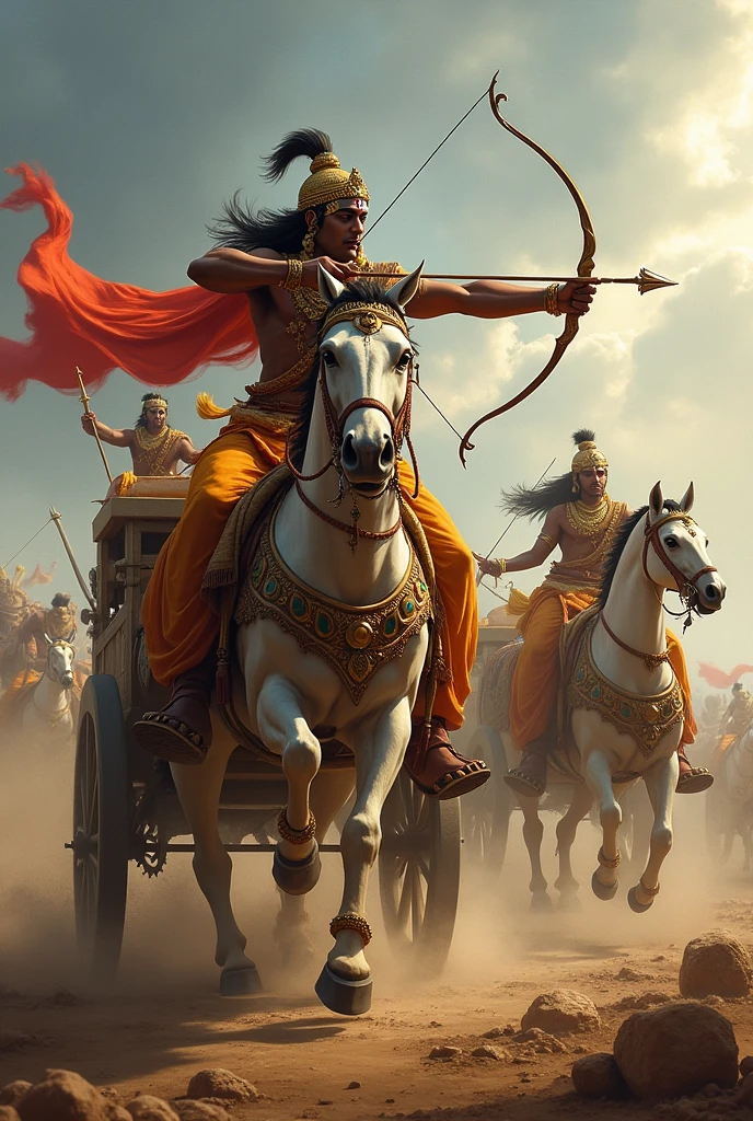 Arjun and krishna rath me