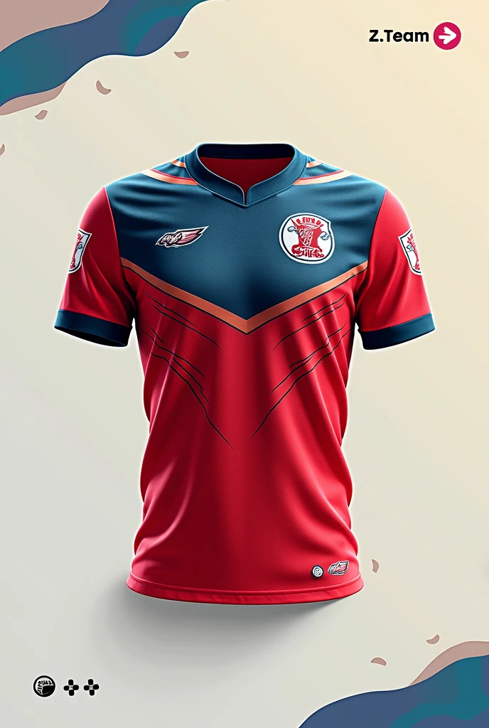 Red and white colour dahi handi jersey 
