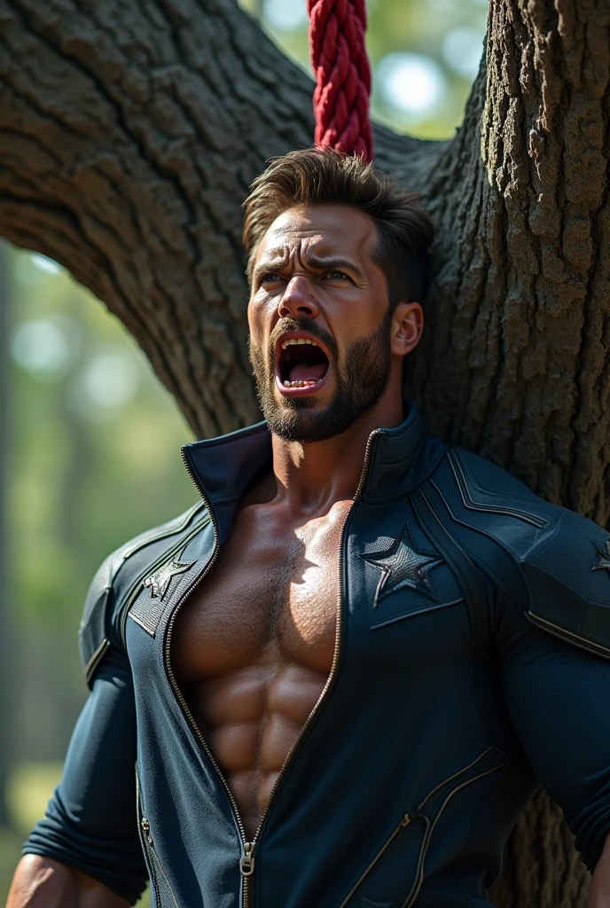 Robust man with a rough appearance