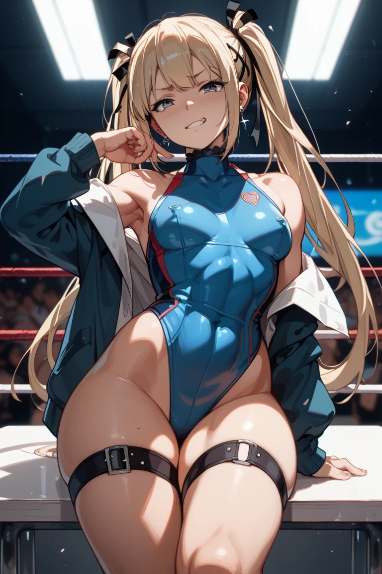(masterpiece,best quality:1.3),(ultra-detailed,high resolution:1.2),(illustration),((an extremely delicate and beautiful)),(detailed background),((1girl,tall stature)and(1shota boy,short stature)),hetero,(1girl,tall stature:1.4),(curvy:1.4),(long hair, french braid),straight hair, (blonde hair), light blue eyes, (large breasts), pale skin,shiny skin, (rolling eyes:1.4),(ahegao),(trembling),((She wears plugsuit)), cum in pussy,(cum on clothes:1.4), cum on body,cum in mouth,cum on hair,excessive cum, (1shota boy,short stature:1.4),smug,large penis, ((vaginal,sex)), (missionary position),(lying on back),from above floor, ((((wrestling ring)))),