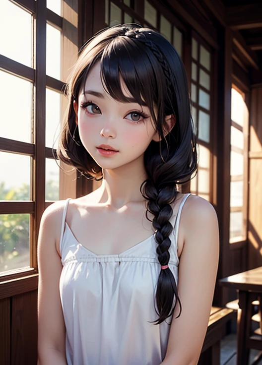 (random cute clothed:1.5),(Thin type:1.5),(large breasts),(random hairstyle),(Highest image quality, (8K), Ultra-realistic, Best Quality, High quality, High Definition, high quality texture, high detailing, Beautiful detailed, fine detailed, extremely details CG, Detailed texture, realistic representation of face, masterpiece, presence)