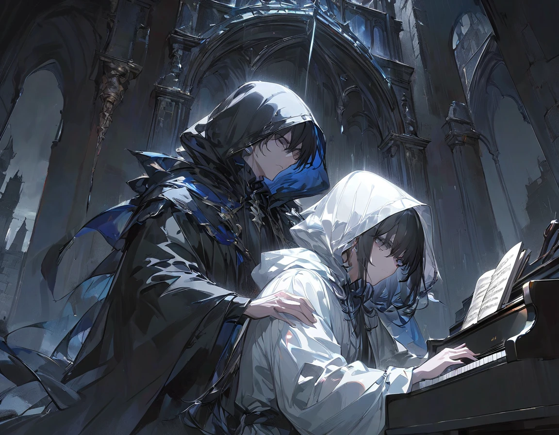 Japanimation, eroge, cat ear, 16k, absurd resolution, absurd detailed,  (((masterpiece))), town, cinematic composition, delicate composition, dynamic angle, yuri, kiss, collar, chain, Incredibly hyper-detailed and intricately realistic, Perfect, Cover art, zoomout, hyper detailed painting, luminism, with an intricate, 4k resolution concept art portrait, extremely high level illustration, extremely high level illustration, f1.4/35mm, soft and warm lighting, best quality, extremely detailed, fantasy lighting, beautiful detailed glow, perspective, depth of field, proportion, blurry background, bokeh, sharp focus, depth and dimension, Fantasy lighting, an extremely beautiful detailed Japanese town, Fantasy Scene, Fantasy Composition