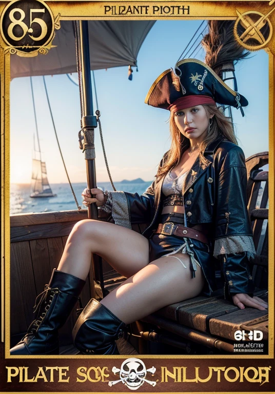 a beautiful pirate woman, feelin pain, 24 years old, eyes closed down on her knees in front of a man,the man is her in the ass ,reirate medieval luxurious dress, ballgown dress, pirate corset, pirate ship, pirate gloves, ocean, storm, super detail, high details, highres, best quality, anatomically correct, masterpiece, 8k, 4K, 16k