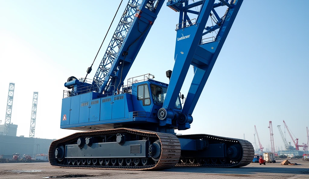 Here is the generated image of a shiny blue Liebherr hydraulic crane with a powerful front view, as requested. Let me know if you need any adjustments!
Is ki front right back