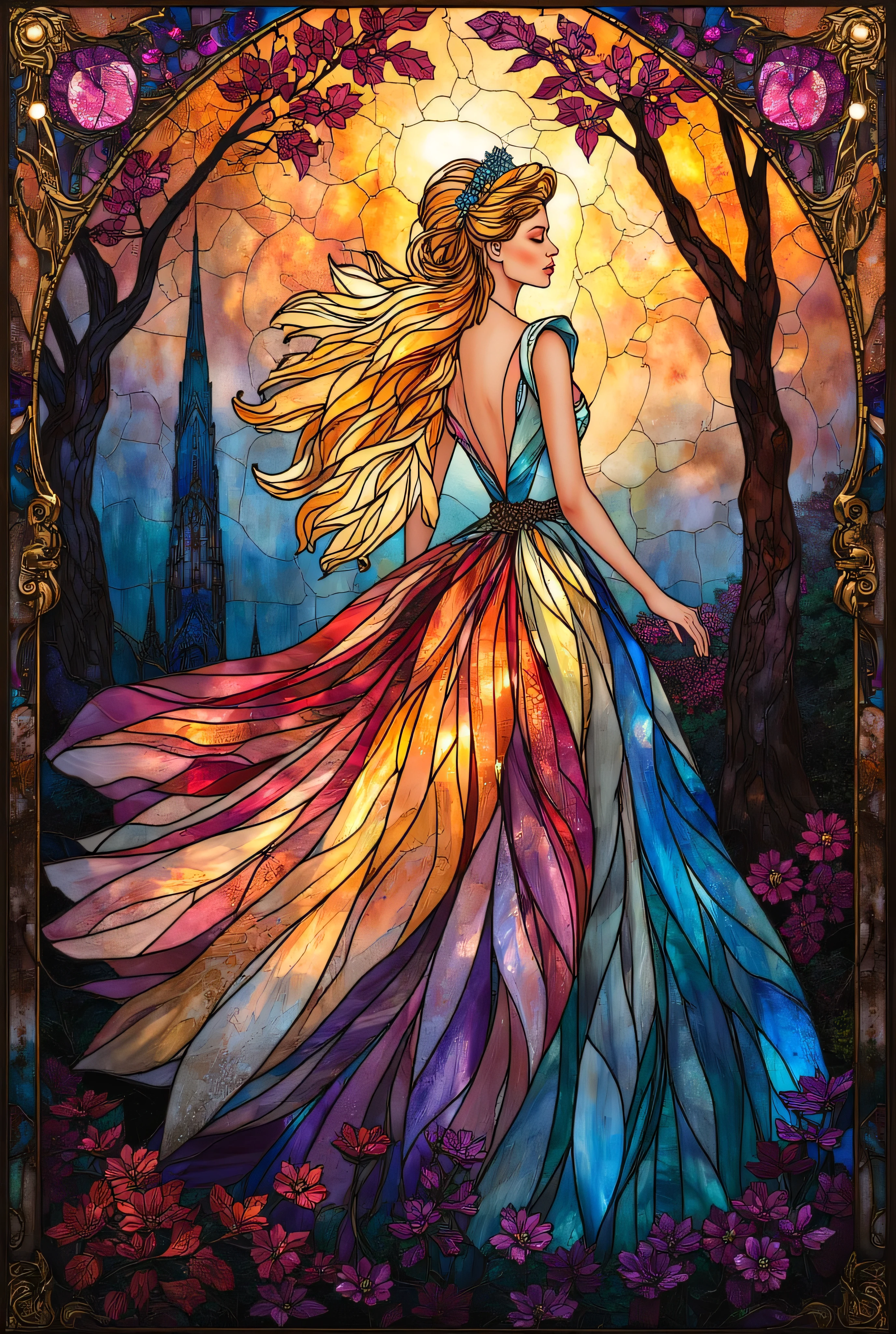 Cinderella、Worldview、 Stained Glass、 premium 、Transparency、Shine