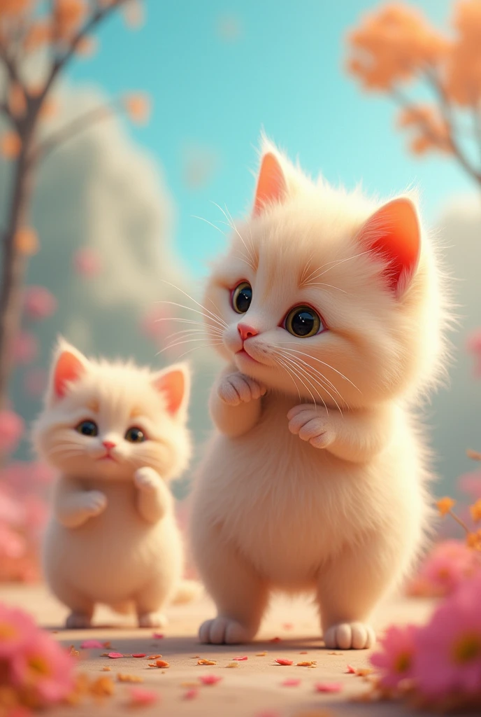 Big animated kittens