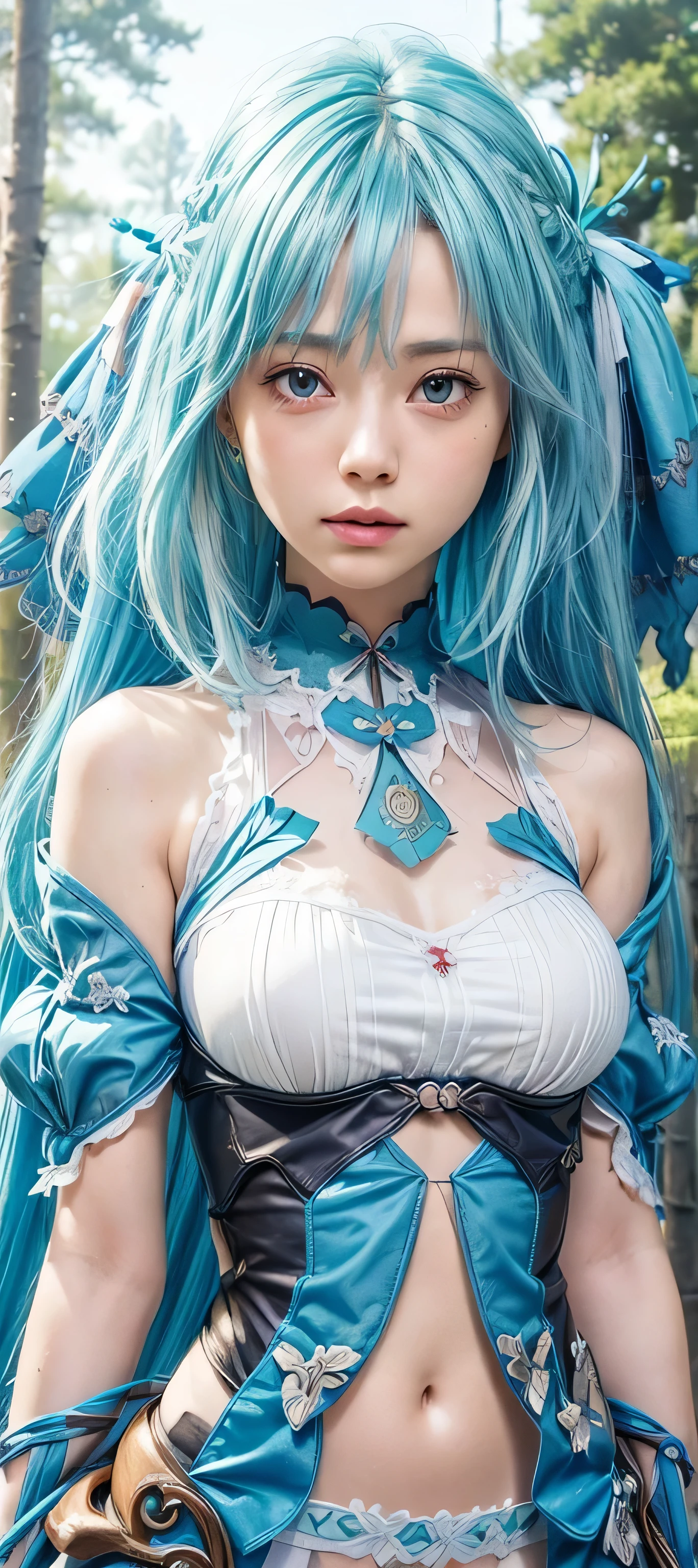 ((highest quality, 8K, masterpiece)), (Sheer sexy costume:1.4), Awesome girl, whole body, pretty girl, Slender body, , delicate, (Beautiful breasts:1.2), (Beautiful buttocks), (Perfect Eyes:1.3), (A face with attention to detail:1.2), Same eyes, Glare, Global Illumination, Soft Light, dream lights, Night Sky, nebula, White Crystal, moonlight, Tranquility, summer, (Perfect Anatomy:1.4), ((Hatsune Miku)), (Detailed hands:1.4), (Smile), (((Fit for wooden horse torture)))