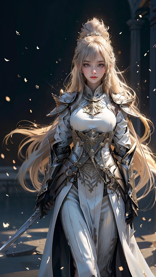 Original Character, Fantasy Concept Art, Volumetric Lighting, Best Shadows, Shallow Depth of Field, Portrait Of Noble Knight Man, Dignified, Delicate Tactical Heavy Armor, Opaque Visor, Face Armor, Pauldrons, Tasset Belt, Gauntlet, Poleyn, High Quality Armor Texture, Broad Shoulders, Extremely Tall. Sword Scabbard, Standing Tall, Crossed Arms, Looking At Viewer, Glaring Sunlight, Rose Garden, Rose Thornbush, (Highest Quality, Amazing Details:1.25), (Solo:1.3), Brilliant Colorful Paintings A soft, watercolor backdrop in muted shades of lavender, sky blue, and pale gold represents the early morning sky. Positioned centrally is a delicate silhouette of a lark, its wings outstretched in mid-flight. Below, gentle strokes depict a meadow, with hints of dewdrops glistening on grass and the faintest impressions of dragonflies hovering above. The overall effect is dreamy, ethereal, and deeply calming. best quality, ultra high res, 1girl, sleeveless white button shirt, black skirt, black choker, cute, (Kpop idol), (aegyo sal:1), (platinum blonde hair:1), ((puffy eyes)), looking at viewer, full body, facing front