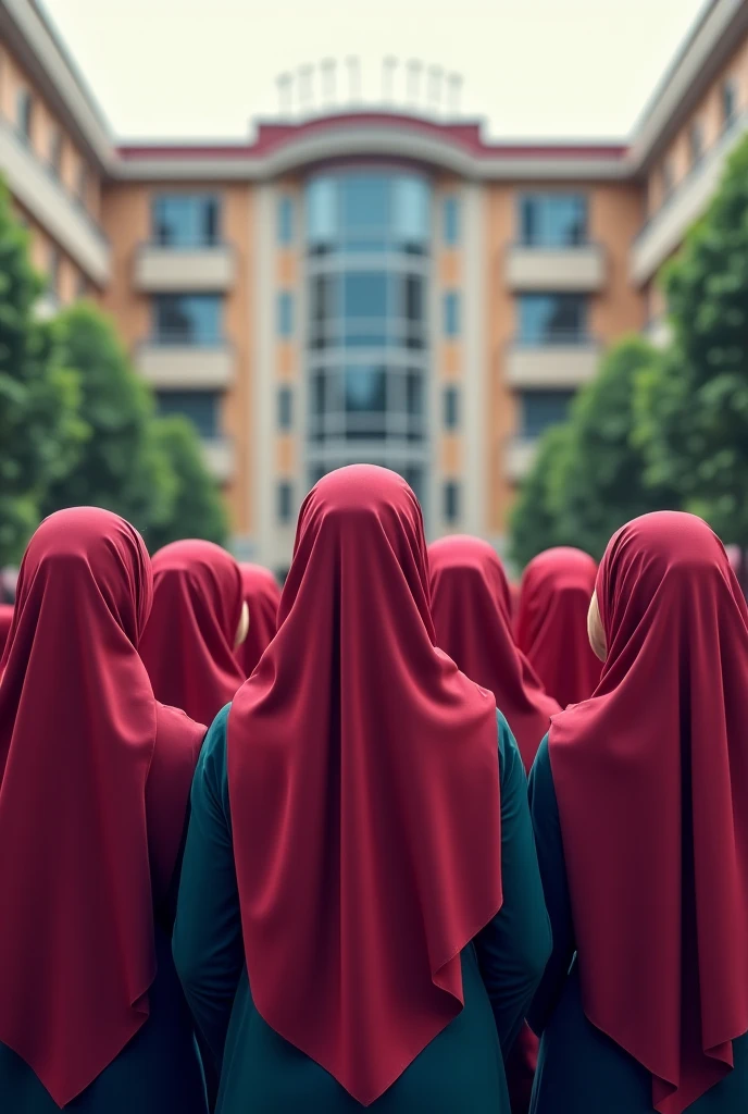 Big ass arab women in pink scirt in school