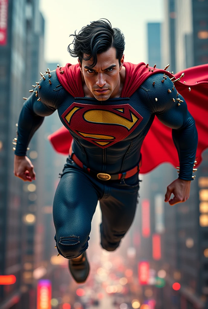 make a ordinary male superhero, with not so built body and make it unique not like superman